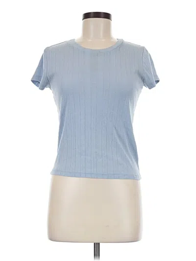 Pre-owned Splendid Short Sleeve T-shirt In Blue