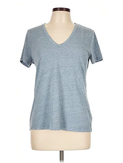 Pre-owned Splendid Short Sleeve T-shirt In Blue