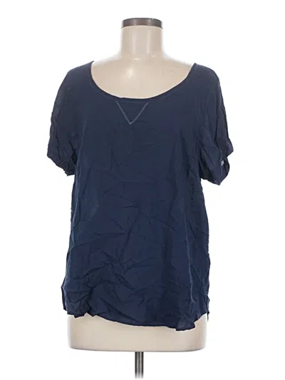 Pre-owned Splendid Short Sleeve T-shirt In Blue