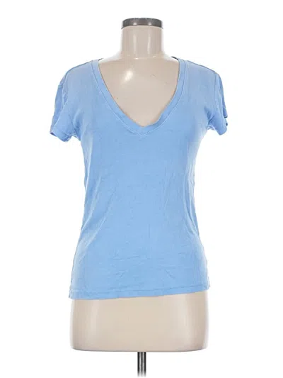 Pre-owned Splendid Short Sleeve T-shirt In Blue