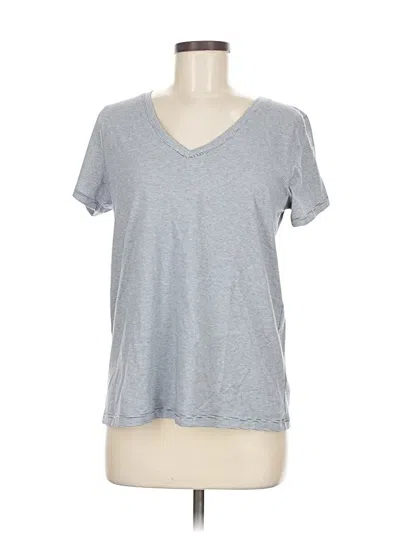 Pre-owned Splendid Short Sleeve T-shirt In Gray