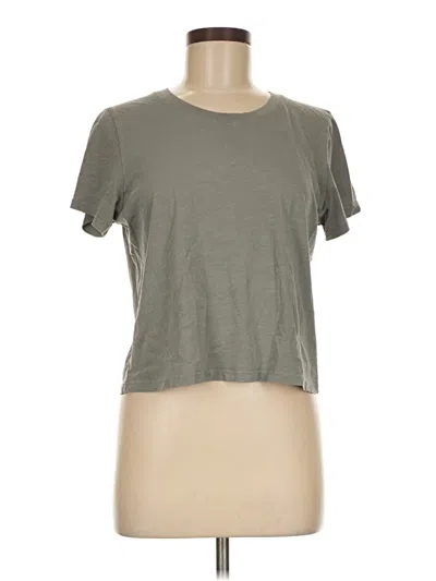 Pre-owned Splendid Short Sleeve T-shirt In Gray
