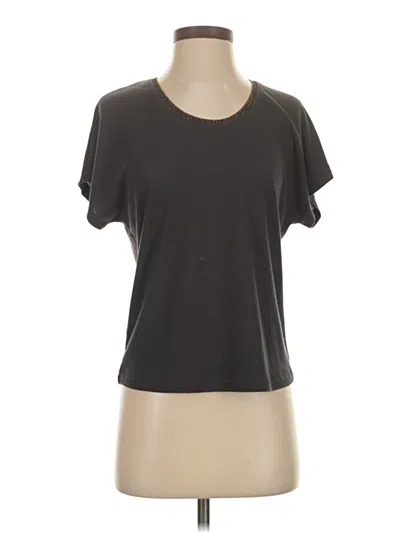 Pre-owned Splendid Short Sleeve T-shirt In Gray