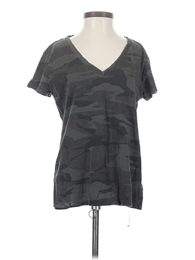 Pre-owned Splendid Short Sleeve T-shirt In Gray