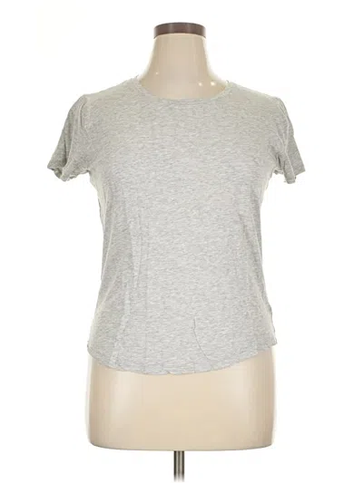 Pre-owned Splendid Short Sleeve T-shirt In Gray