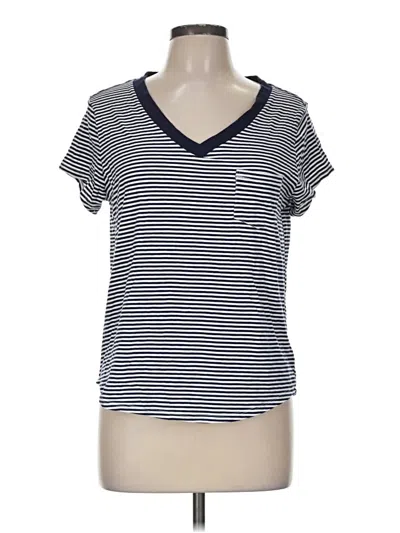 Pre-owned Splendid Short Sleeve T-shirt In Gray