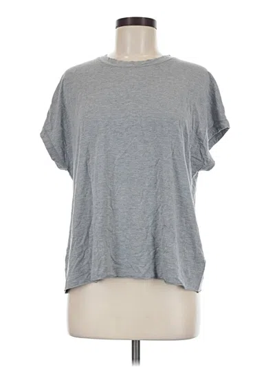 Pre-owned Splendid Short Sleeve T-shirt In Gray