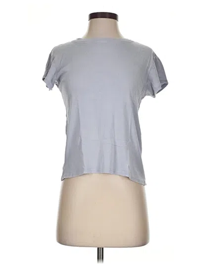 Pre-owned Splendid Short Sleeve T-shirt In Gray