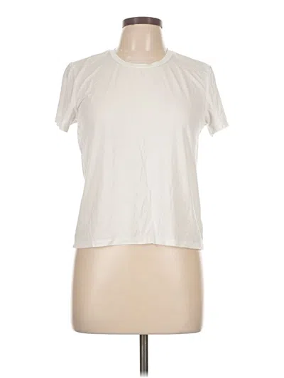 Pre-owned Splendid Short Sleeve T-shirt In Ivory