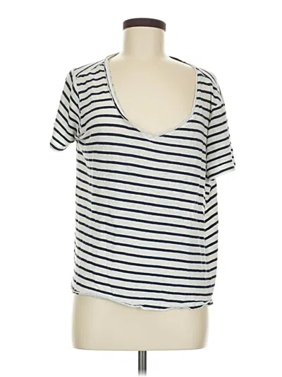 Pre-owned Splendid Short Sleeve T-shirt In Ivory