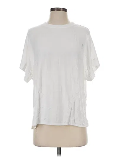 Pre-owned Splendid Short Sleeve T-shirt In Ivory