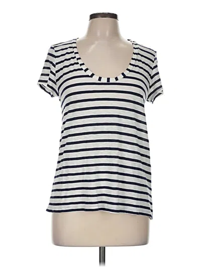 Pre-owned Splendid Short Sleeve T-shirt In Ivory