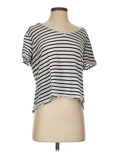 Pre-owned Splendid Short Sleeve T-shirt In Ivory