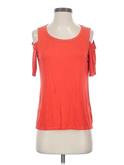 Pre-owned Splendid Short Sleeve T-shirt In Orange