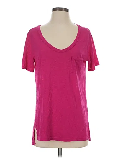 Pre-owned Splendid Short Sleeve T-shirt In Pink