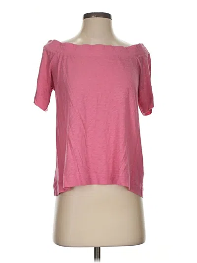 Pre-owned Splendid Short Sleeve T-shirt In Pink