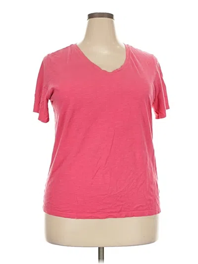 Pre-owned Splendid Short Sleeve T-shirt In Pink
