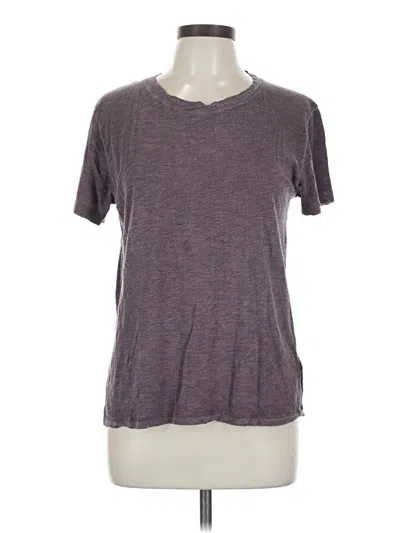 Pre-owned Splendid Short Sleeve T-shirt In Purple