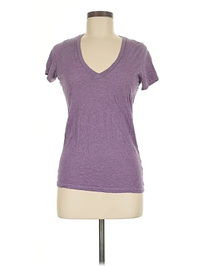 Pre-owned Splendid Short Sleeve T-shirt In Purple
