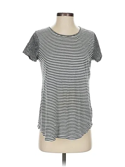 Pre-owned Splendid Short Sleeve T-shirt In Silver