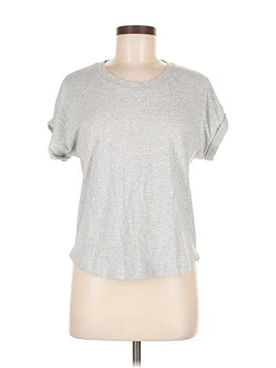 Pre-owned Splendid Short Sleeve T-shirt In Silver