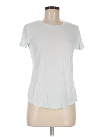 Pre-owned Splendid Short Sleeve T-shirt In Silver