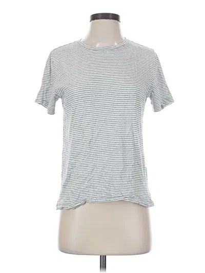 Pre-owned Splendid Short Sleeve T-shirt In Silver