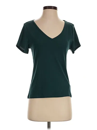Pre-owned Splendid Short Sleeve T-shirt In Teal