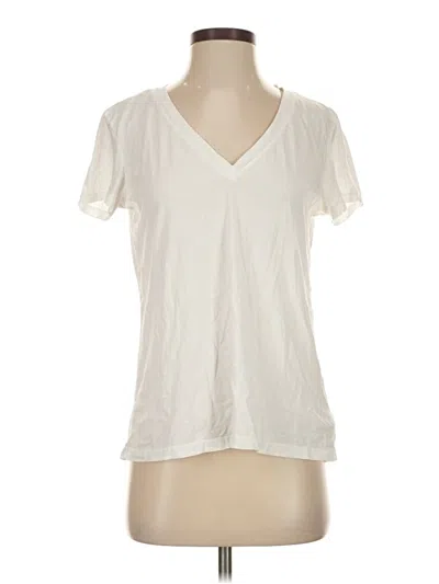 Pre-owned Splendid Short Sleeve T-shirt In White