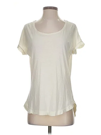 Pre-owned Splendid Short Sleeve T-shirt In White