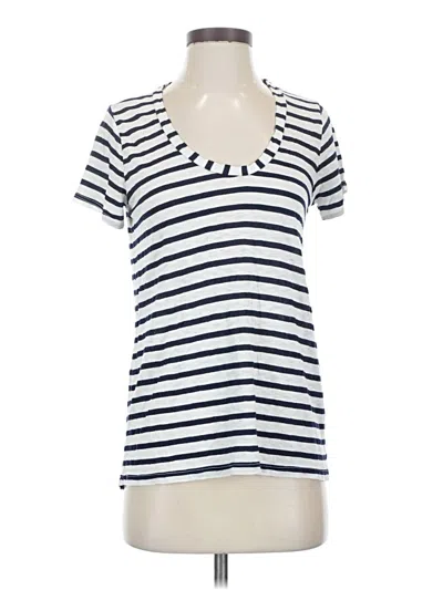 Pre-owned Splendid Short Sleeve T-shirt In White