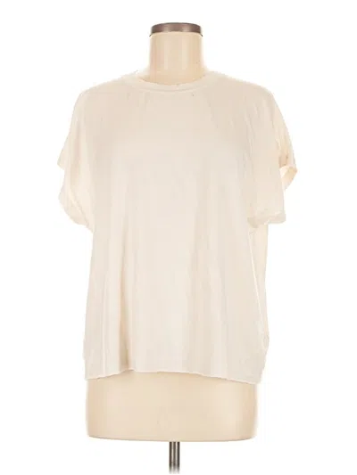 Pre-owned Splendid Short Sleeve T-shirt In White