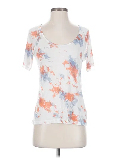 Pre-owned Splendid Short Sleeve T-shirt In White