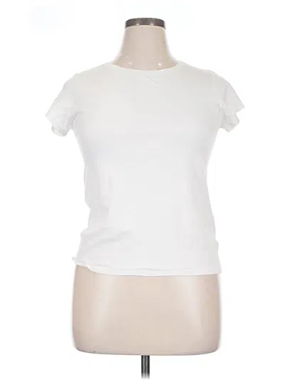Pre-owned Splendid Short Sleeve T-shirt In White