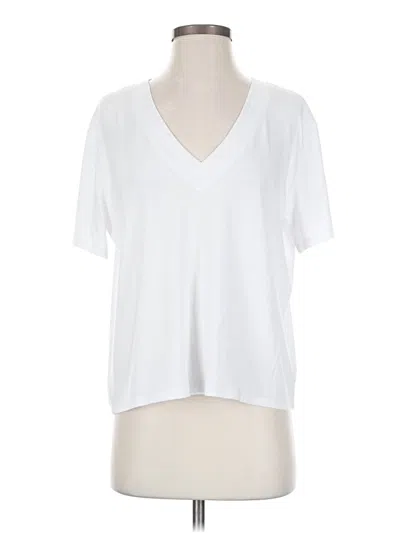 Pre-owned Splendid Short Sleeve T-shirt In White