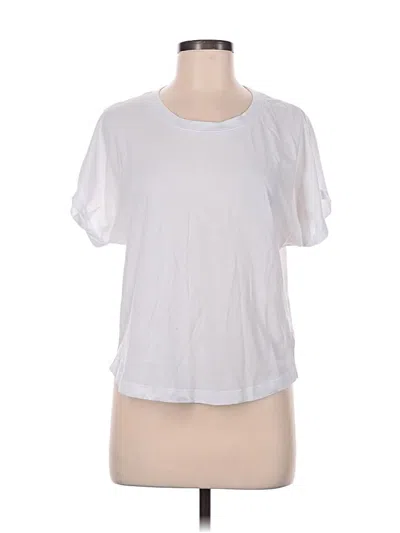 Pre-owned Splendid Short Sleeve T-shirt In White