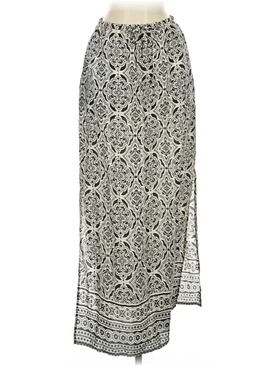 Pre-owned Splendid Silk Skirt In White