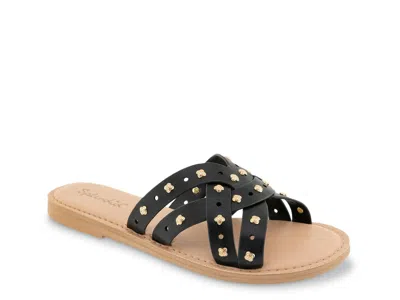 Splendid Simon Studded Slide Sandal In Black