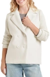 Splendid Singrid Double Breasted Wool Blend Jacket In Pale Oak