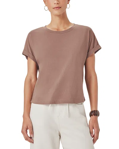 Splendid Skye Cuffed Tee In Neutral