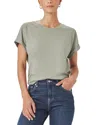 Splendid Skye Cuffed Tee In Gray