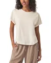 Splendid Skye Cuffed Tee In Moonstone