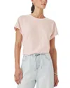 Splendid Skye Cuffed Tee In Pink