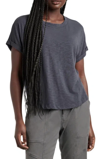 Splendid Skye Slub T-shirt In Ash Navy