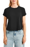 Splendid Skye Slub T-shirt In Black
