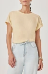 Splendid Skye Cuffed Tee In Brown