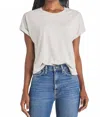 Splendid Skye Tee In Heather Grey In White