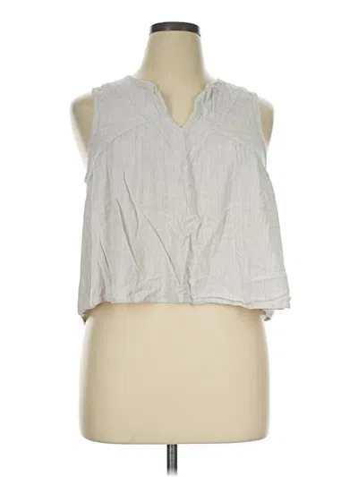Pre-owned Splendid Sleeveless Blouse In Gray