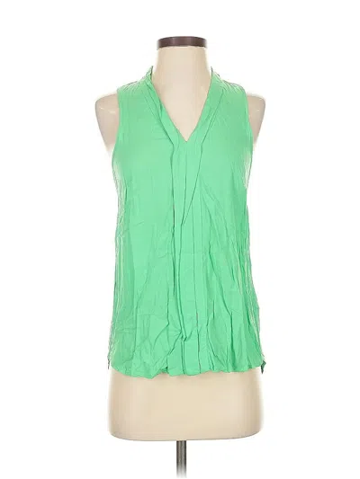 Pre-owned Splendid Sleeveless Blouse In Green