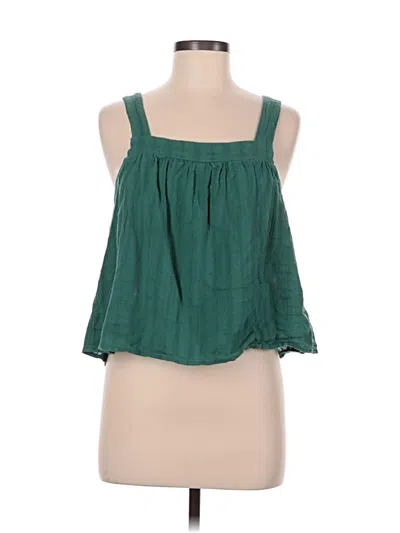 Pre-owned Splendid Sleeveless Blouse In Green